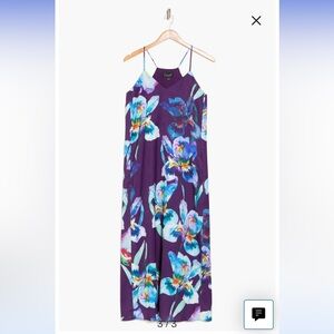 Floral Print Satin Slipdress size 14